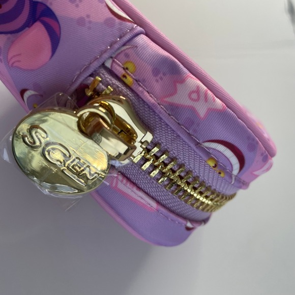 Stoney Clover Lane Disney Alice in Wonderland Cheshire Cat Mini Pouch Purple - Picture 5 of 10